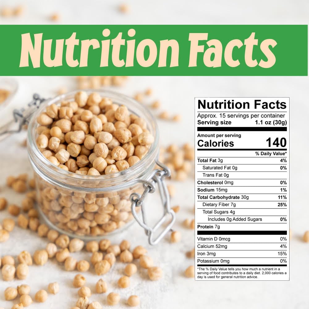Sincerely Nuts chickpeas shelf-stable, gluten-free and kosher, a versatile pantry staple.