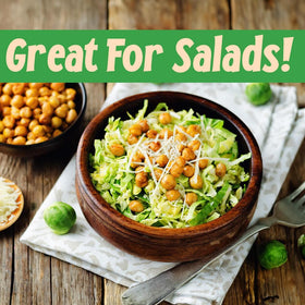 Sincerely Nuts chickpeas topping a fresh salad for extra crunch and fiber.