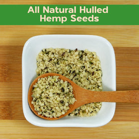 Closeup of Sincerely Nuts hulled hemp seeds highlighting light, crunchy texture.