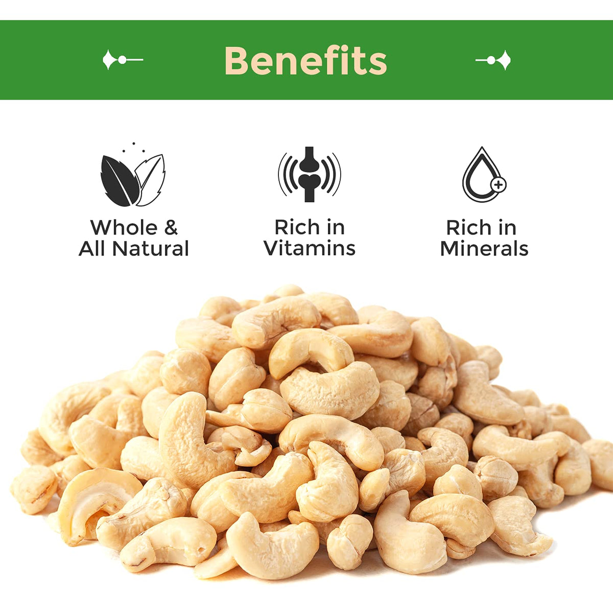 Sincerely Nuts raw cashews used to make cashew milk and dairy-free recipes.