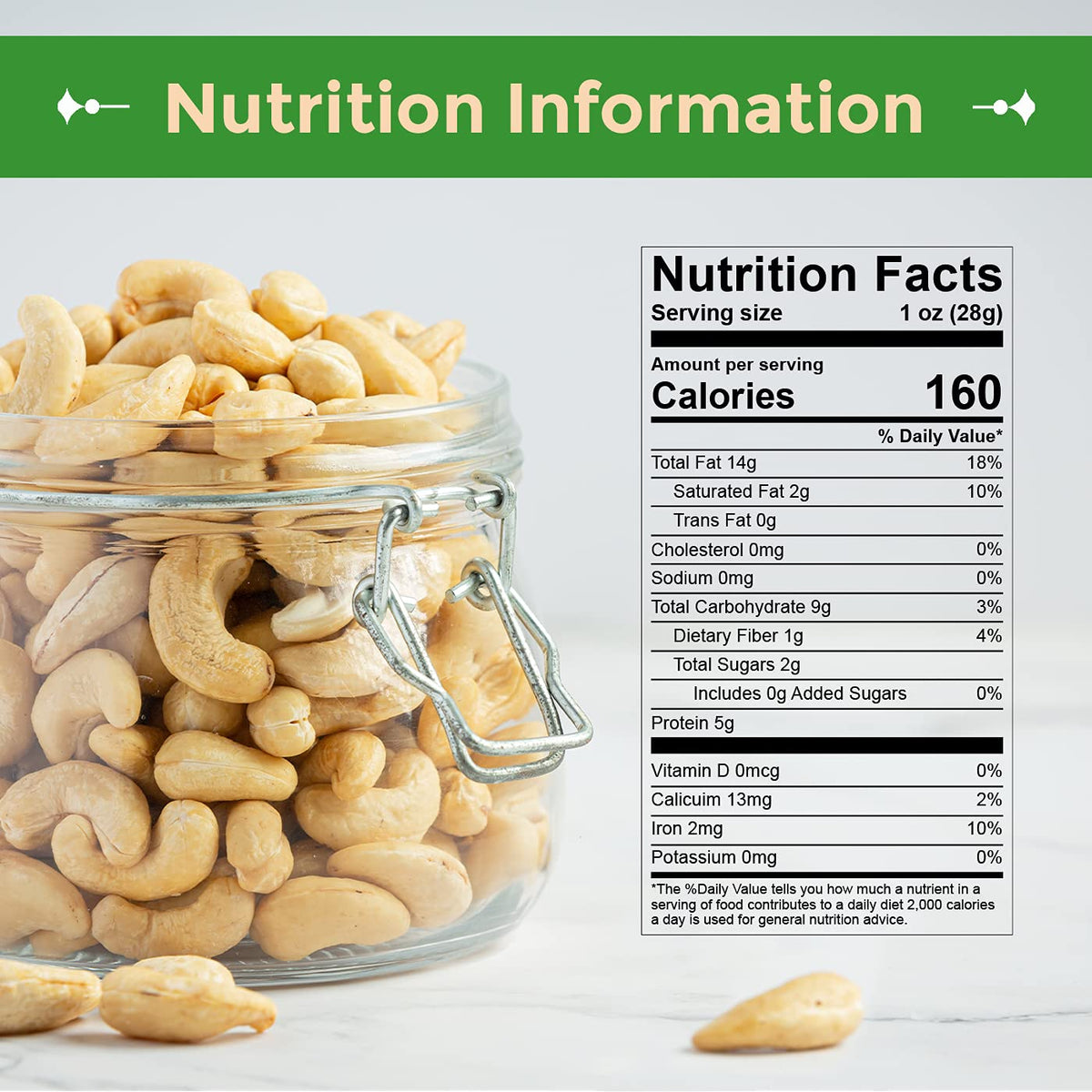 Sincerely Nuts freshness-sealed cashews preserve flavor and crunch.