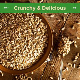 Close-up of crispy texture from Sincerely Nuts sunflower seeds for a satisfying crunch