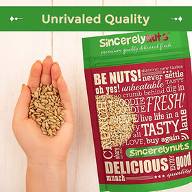 Sincerely Nuts raw seeds sprinkled on yogurt for texture