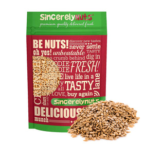 Sincerely Nuts sunflower seeds roasted and salted in a bag for quick snacking.