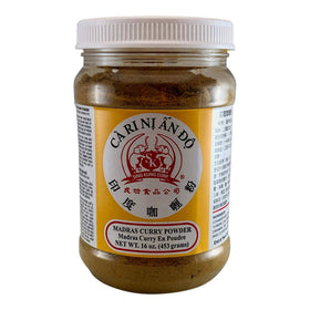 SING KUNG Madras curry powder jar for authentic flavor.