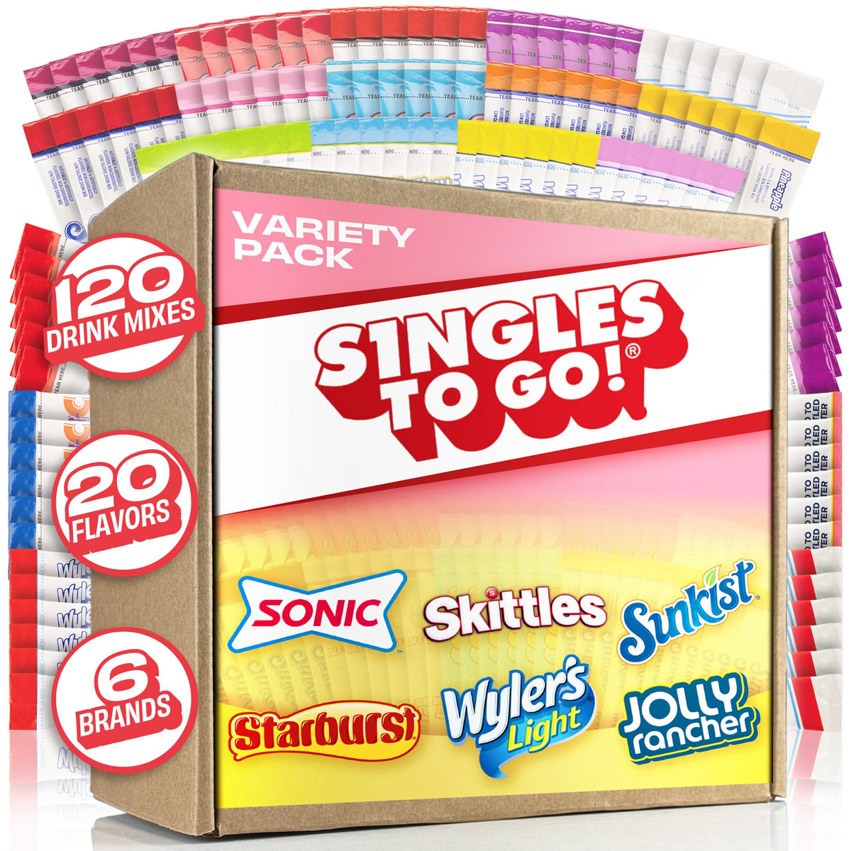 Singles To Go 120ct bulk variety box for on-the-go hydration