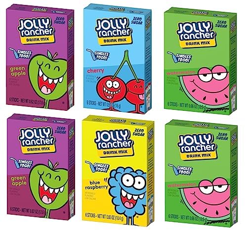 SINGLES TO GO! Blue Raspberry packet for on-the-go flavor with 5 calories per serving.