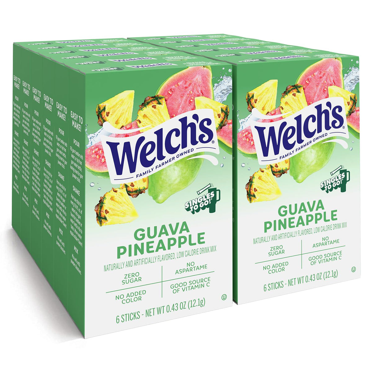 Welch's Singles To Go guava pineapple packet for on-the-go flavoring