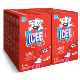 SINGLES TO GO! ICEE boxes packaging with convenient on-the-go mix sachets.