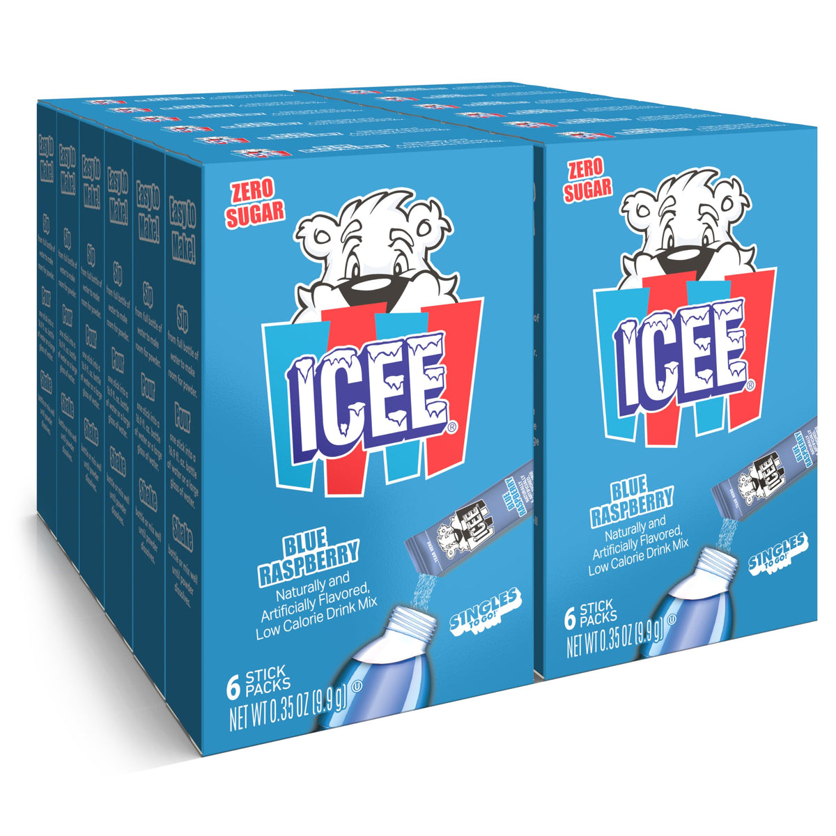 ICEE Singles To Go water drink mix boxes for convenient, on-the-go hydration with iconic flavor