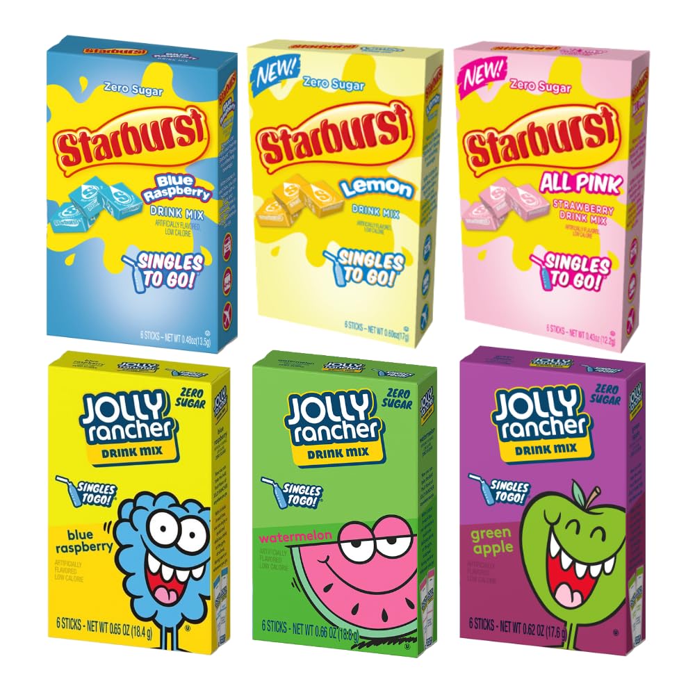 SINGLES TO GO! Jolly Rancher Blue Raspberry packet for on-the-go flavor boost