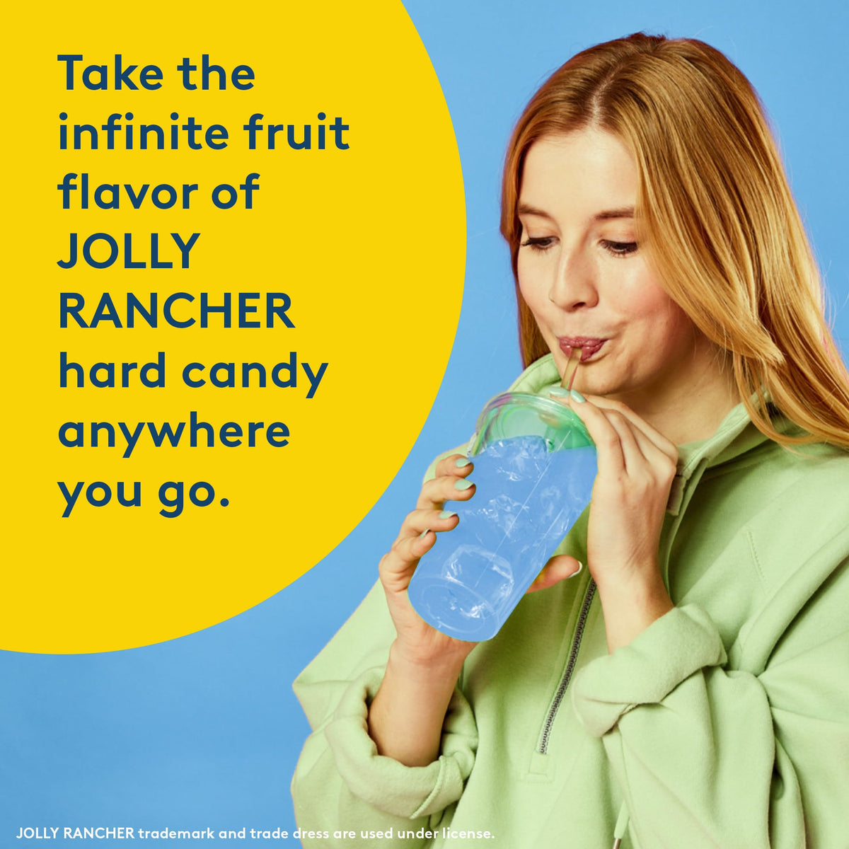 Travel-ready JOLLY RANCHER Gallons To Go sticks for on-the-go flavor and hydration.