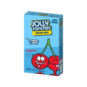 SINGLES TO GO Jolly Rancher Cherry packets for quick hydration flavor.