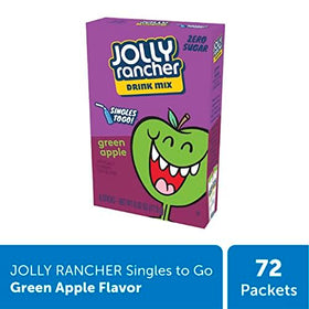 Gift ready SINGLES TO GO Jolly Rancher Green Apple gift box set