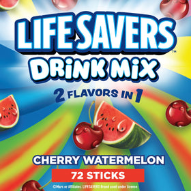 Lifesavers Cherry Watermelon box shown for portable hydration during travel
