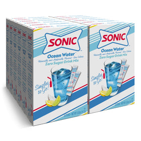 SINGLES TO GO Ocean Water box display for convenient flavor