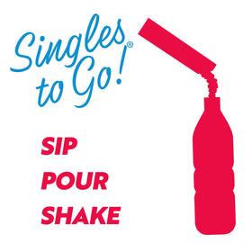 SINGLES TO GO Ocean Water on-the-go, ideal for car or bag travel.
