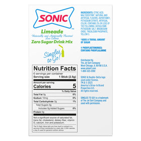 Display of Sonic Limeade case showing convenient on-the-go hydration options.