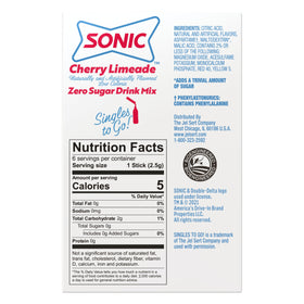 SINGLES TO GO! Sonic on-the-go packaging highlights convenient single-serve sachets.