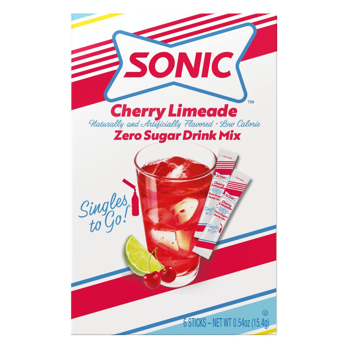 SINGLES TO GO! Sonic Strawberry Lemonade packet delivers bright flavor for meals.