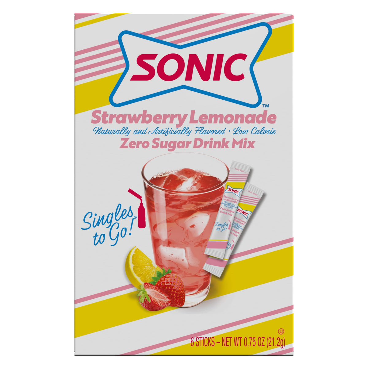 SINGLES TO GO! Sonic Vitamin C boost on pack supports daily wellness.