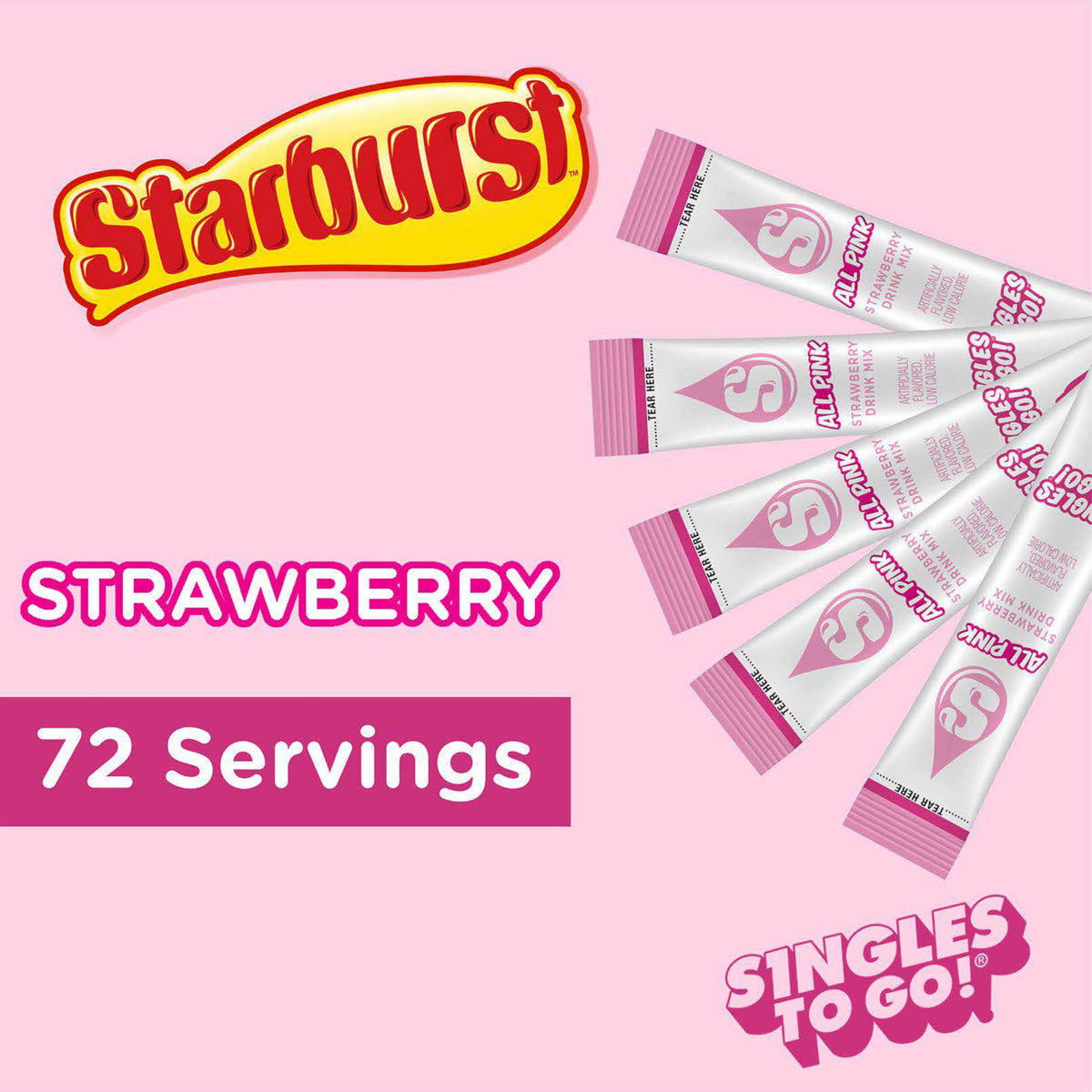 Starburst Singles To Go single-stick for quick flavor on the move
