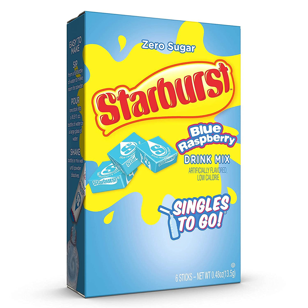 Starburst Blue Raspberry 24-stick box offers convenient on-the-go flavor for busy days.