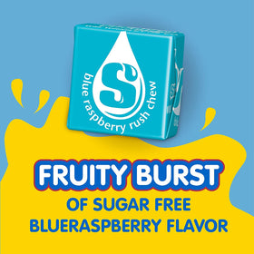 Water bottle with Starburst Blue Raspberry mix ready to flavor.