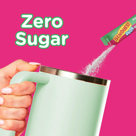 SINGLES TO GO Starburst Duos packets offer sugar-free, low-calorie flavor.