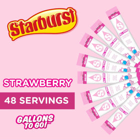 Six-box Starburst Gallons To Go carton ready for sharing at parties