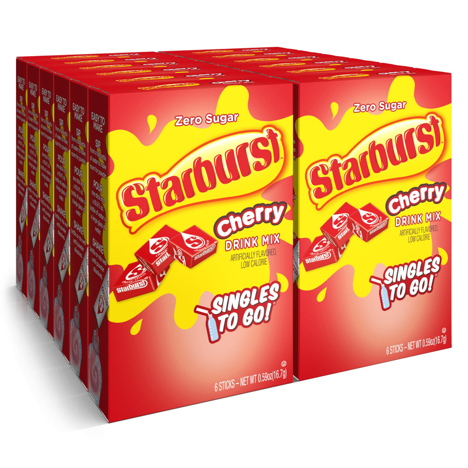 Starburst Singles To Go stick dissolves quickly for on-the-go flavor