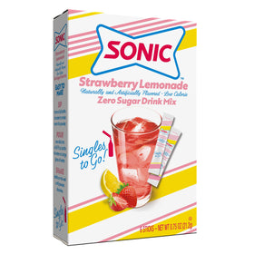 SINGLES TO GO Strawberry Lemonade box packaging shows multi-pack for on-the-go flavor