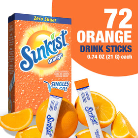 SINGLES TO GO! Sunkist Orange packets highlight sugar-free, caffeine-free hydration option