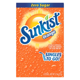 Zero sugar label highlights a sugar-free option.