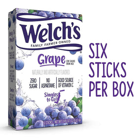 Water bottle ready with Welch's grape flavor for quick refreshment