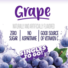 Welch's grape drink mix dissolves smoothly in your glass.