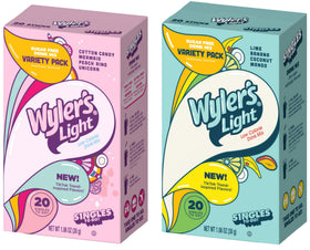 SINGLES TO GO Wyler's Light TikTok Bundle pink pack ready to mix for a refreshing sip