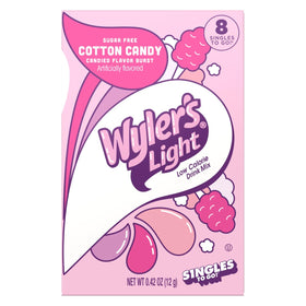 Travel-ready Wyler's Light Cotton Candy pack for busy days