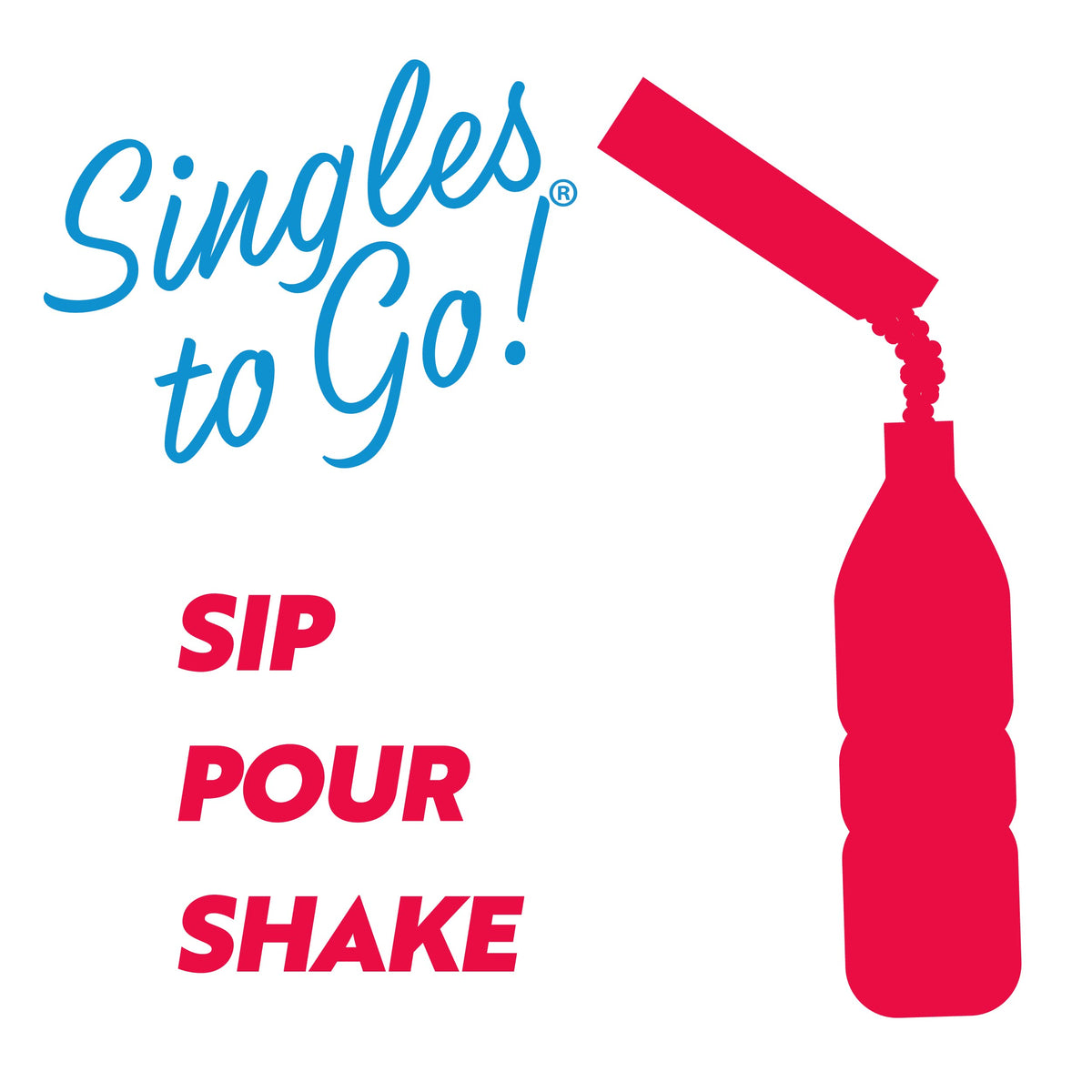SINGLES TO GO zero sugar label signals caffeine-free, non-carbonated option
