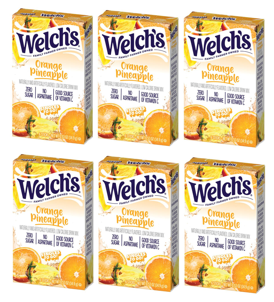 SINGLES TO GO orange pineapple stick for on-the-go hydration with zero sugar.