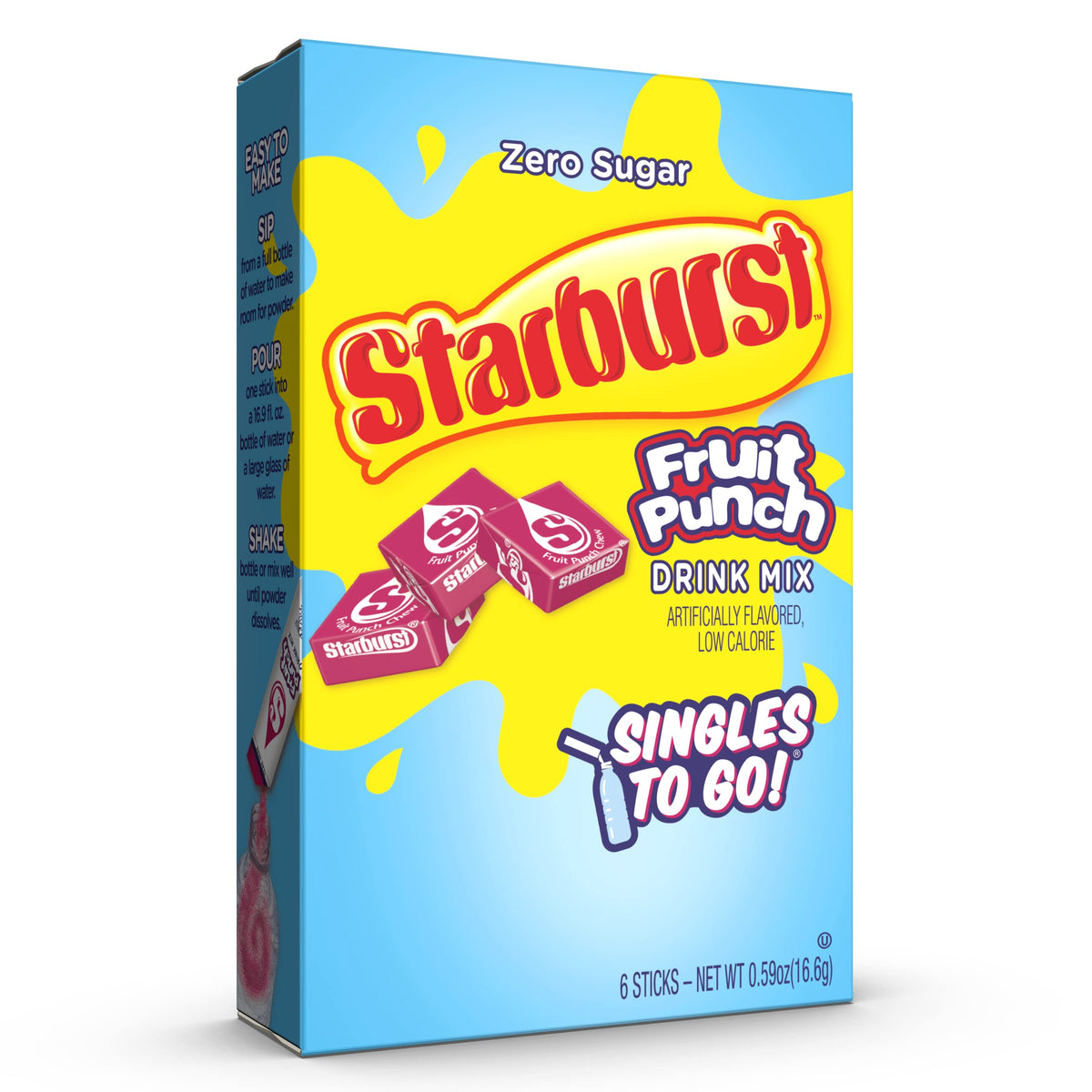 SINGLES TO GO Starburst six-box display emphasizes value.