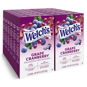 Welch’s Singles To Go grape cranberry box for on-the-go hydration