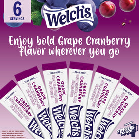 Travel-ready Welch’s Singles To Go packet stored in a bag