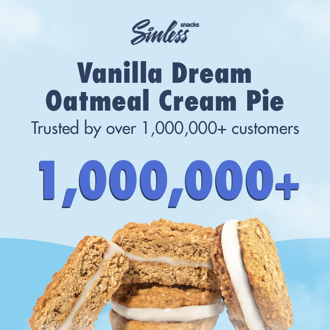 Sinless Oatmeal Cream Pie zero-carb cookie; keto-friendly snack option.