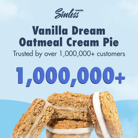 Sinless Oatmeal Cream Pie zero-carb cookie; keto-friendly snack option.