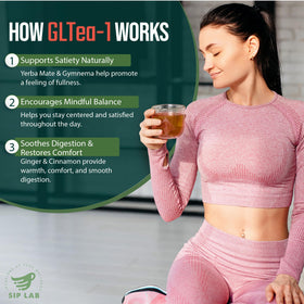 Sip Lab GLTEA-1 brewed cup with warm aroma and inviting appearance.