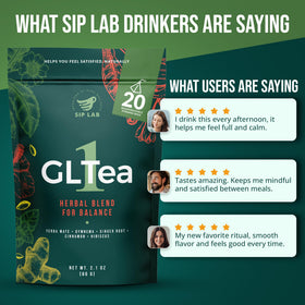 Sip Lab GLTEA-1 organic ingredients with USA-made production ensure quality and purity.