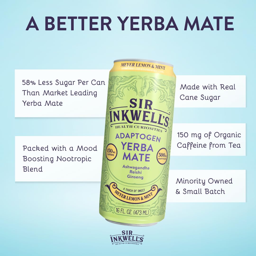 Bright lemon and mint visuals suggest a refreshing, naturally flavored pick-me-up.
