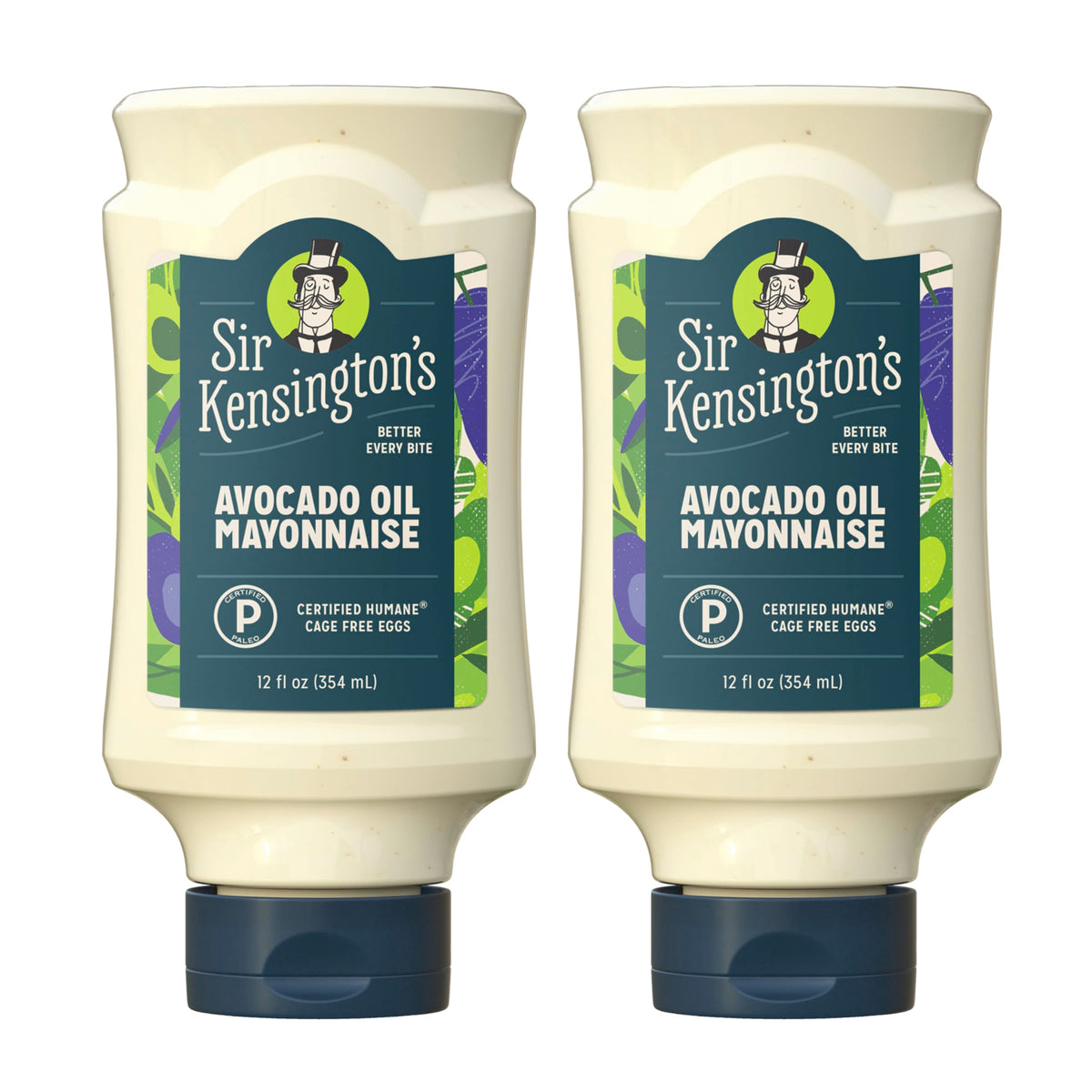 Sir Kensington's Avocado Oil Mayo bottle shows creamy texture for keto meals.