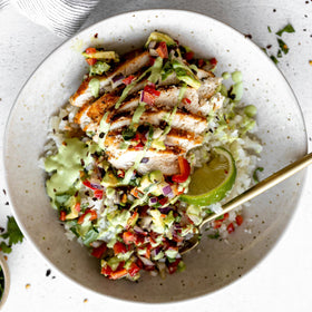 Sir Kensington's Avocado Oil Mayo with lime squeeze for bright, tangy flavor.